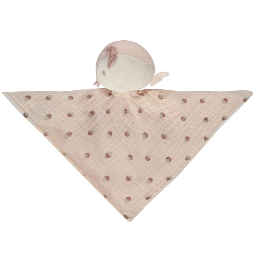 Doudou mouchoir oiseau pour bébé fille 