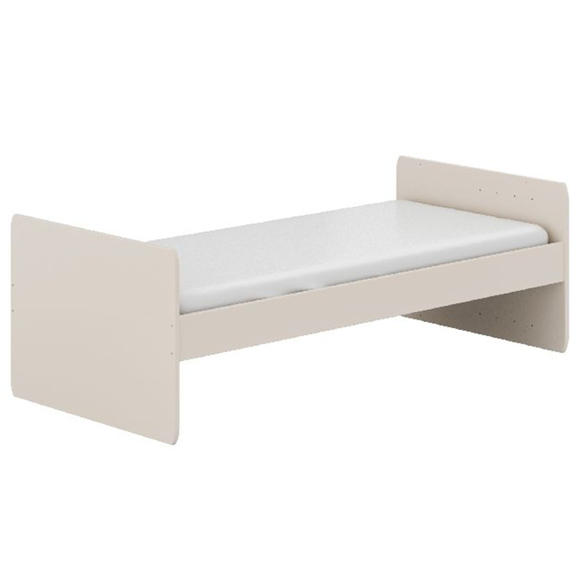 Lit bébé Hazel 60x120cm transformable 90x200cm Cashmere Beige / Chêne montana  