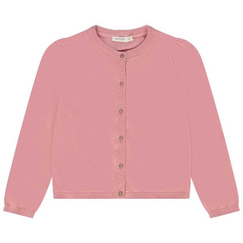 Gilet en tricot uni et lurex pour fille 