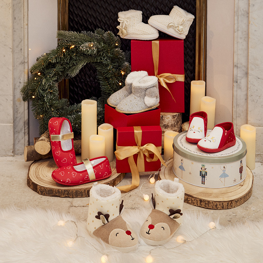 Pantoffels laarzen gevoerd kerst rendieren voor meisjes 