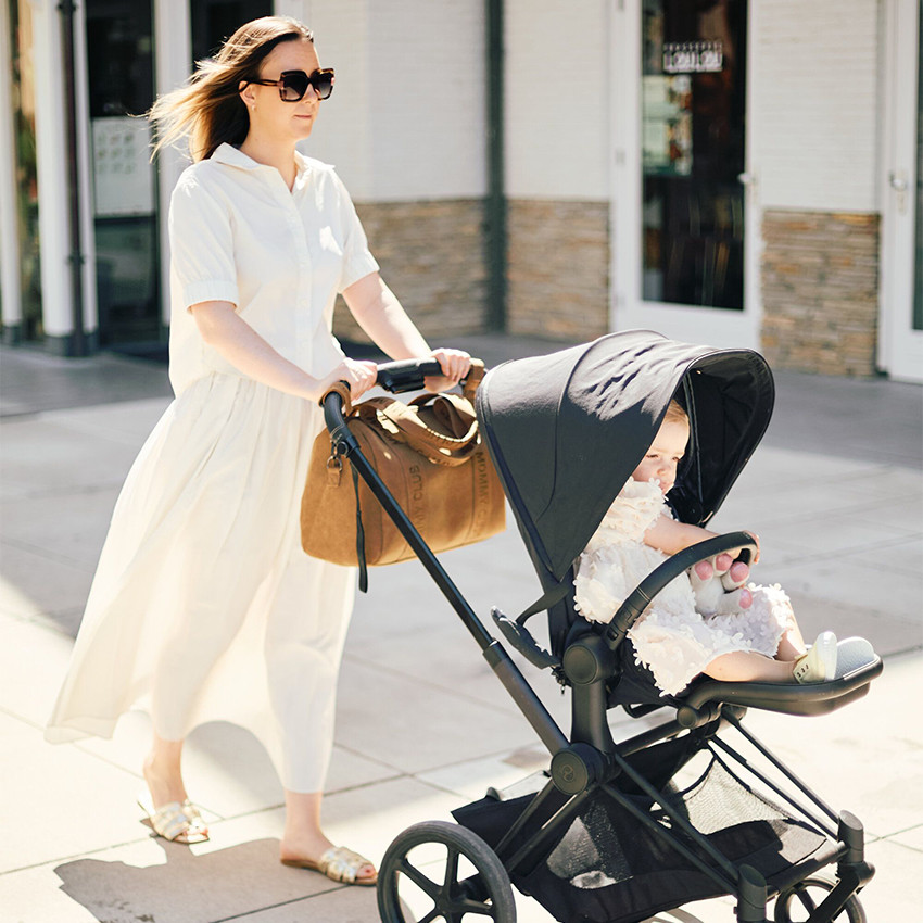 Sac à langer Mommy Club Signature + tapis prestige noisette 