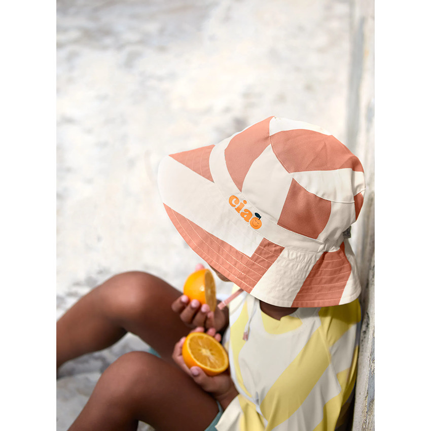 Bob anti-UV T48/51 Stripes Clay/Sea Salt 