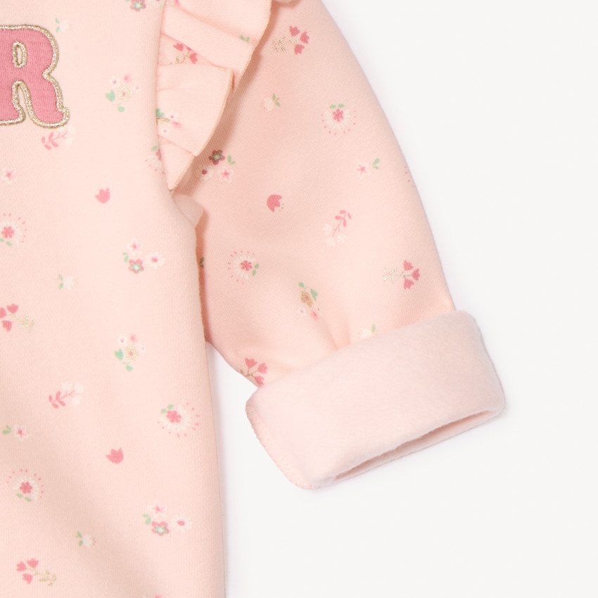 Ensemble jogging avec sweat imprimé pour bébé fille 