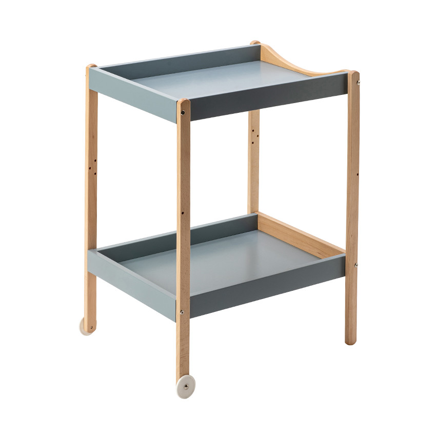 Table à langer Margot hybride bleu gris 