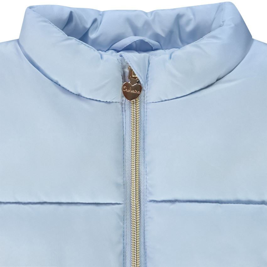 Donsjas mouwloos satijn effect voor meisjes 