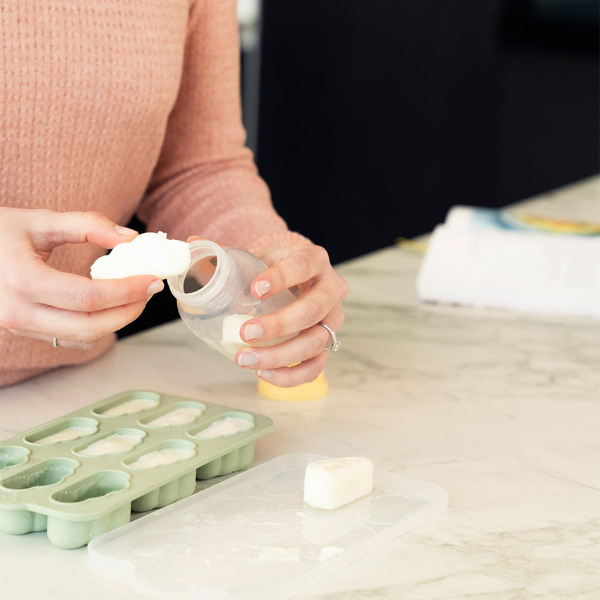 Vriesschaal voor Moedermelk en Voeding Yummy Tray Denim 