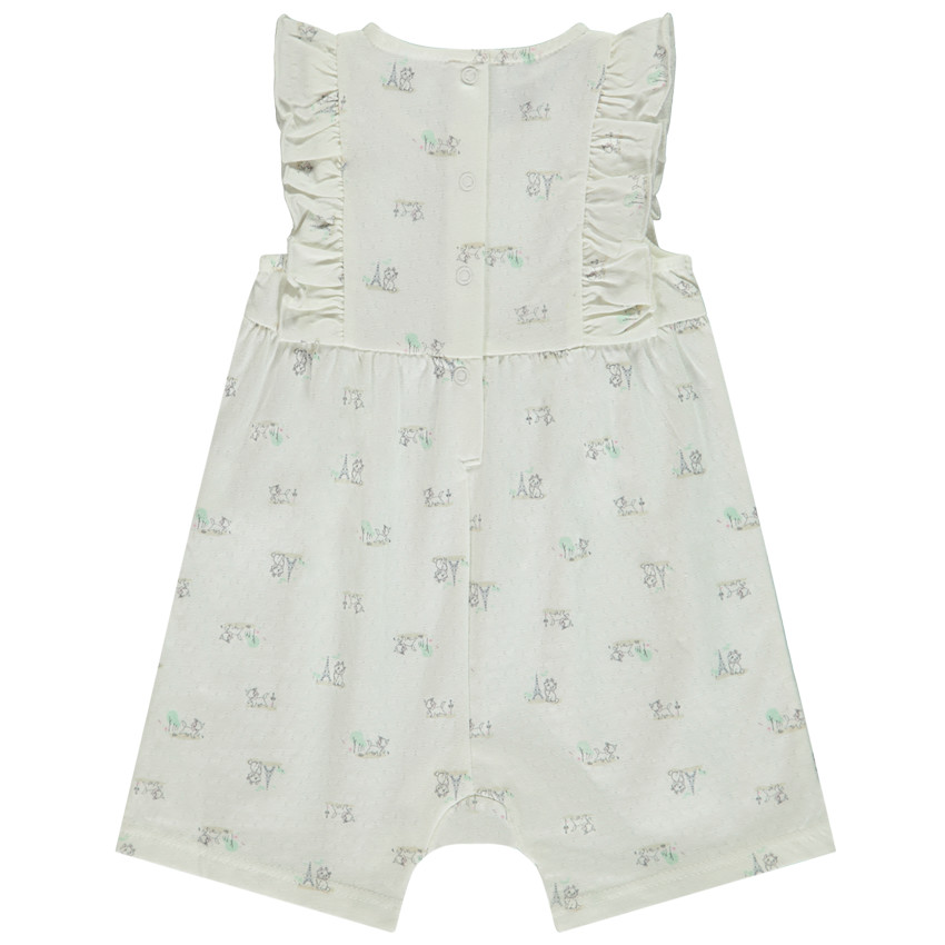 Combishort en maille pointel imprimé Marie Disney pour bébé fille 