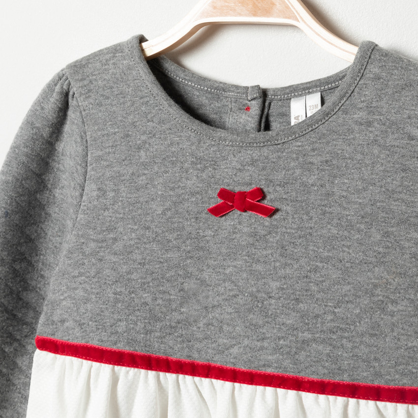 Robe manches longues print chaperon rouge pour bébé fille 