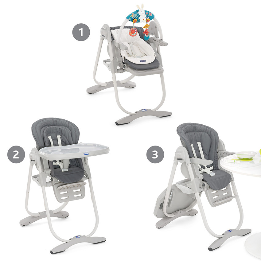 Hoge Stoel Polly Magic - Licht Grey 