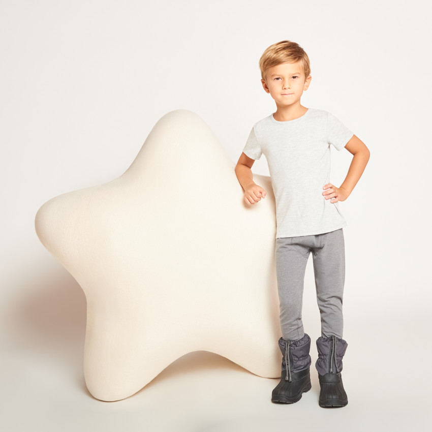 Lot de 2 caleçons longs unis pour garçon 