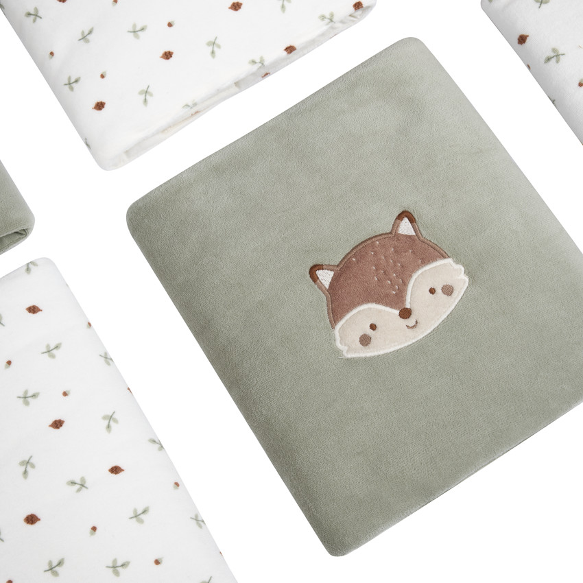 Lot de 6 protèges-barreaux scratchés Roi des Forêts 