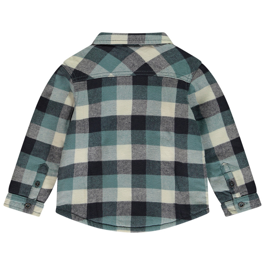 Surchemise en flanelle à carreaux pour bébé garçon 