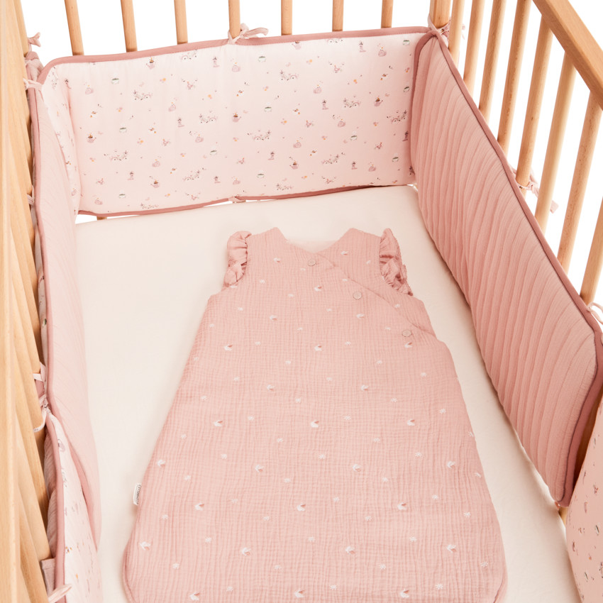 Set van 5 modulaire spijlenbeschermers Wandel Bucolique roos 