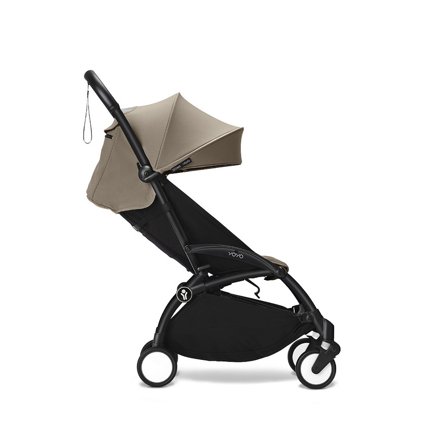 Kinderwagen Stokke® YOYO³ vanaf 6 maanden - Frame zwart/Taupe 