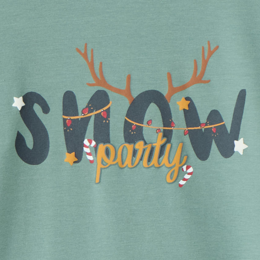 Sous-pull col montant printé Noël garçon 