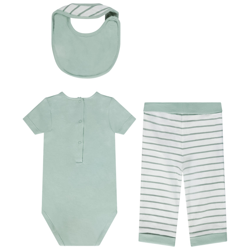 Ensemble 3 pièces en jersey pour bébé garçon 