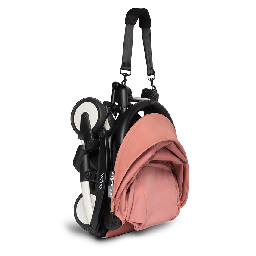 Volledige kinderwagen YOYO² nieuwe 0+ en 6+ pack wit onderstel - Ginger 