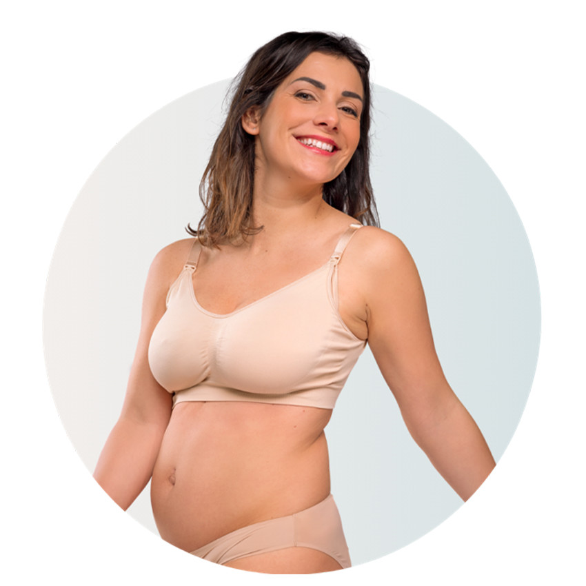 S/M-Duo Pack Soutien-gorge d'allaitement Original 1xNoir-1xChair  