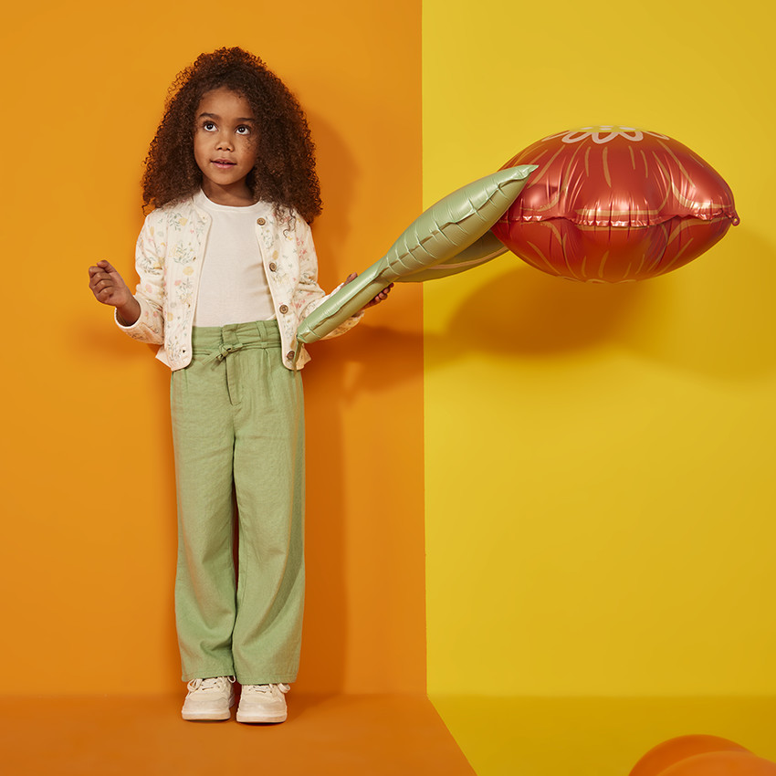Veste matelassée imprimé floral pour fille 