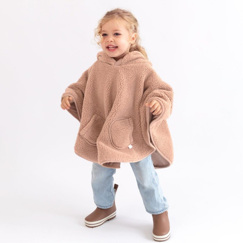 Reis poncho - Teddy + Pady jersey - Natural - 9/36 m 