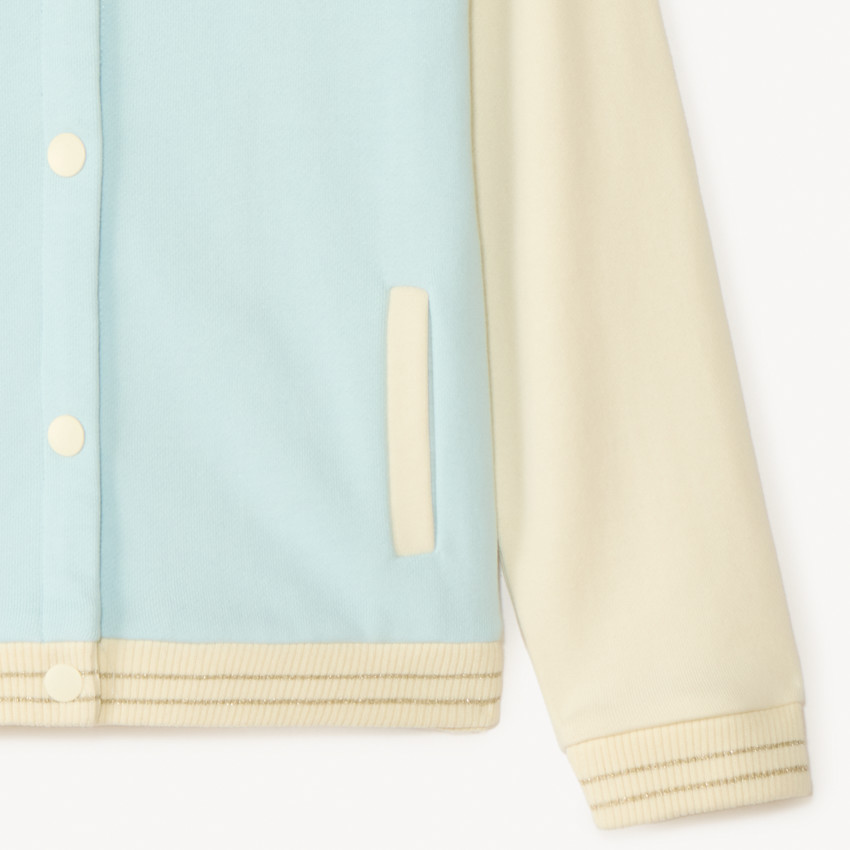 Veste teddy avec inscription 3D pour fille 