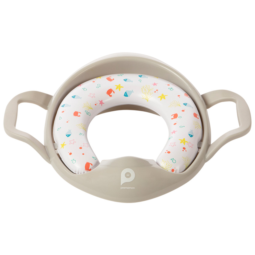 Réducteur de toilette Aloha - Gris 