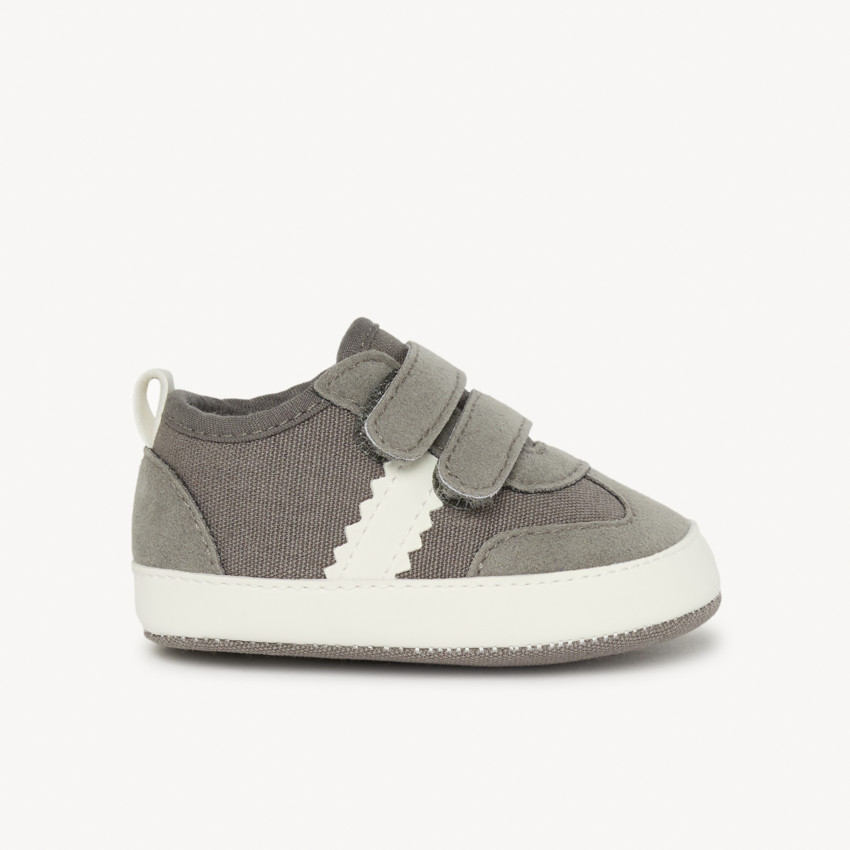 Lage sneakers met band voor babyjongens 