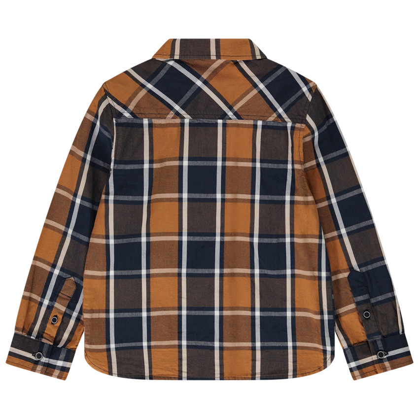Chemise manches longues à carreaux pour garçon 