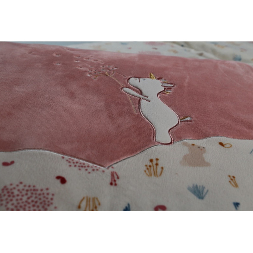 Tour de lit Lina & Joy en veloudoux - Rose  