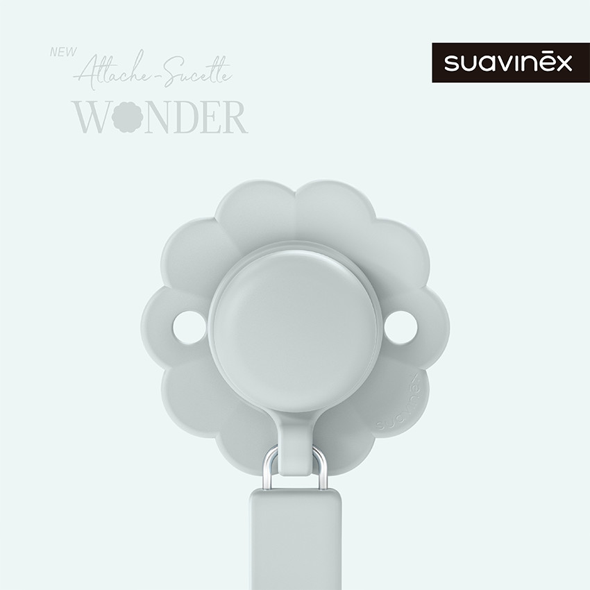 Attache-sucette en silicone Wonder illusion blue 