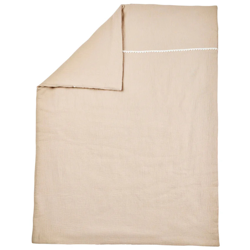 Deken - Tetra katoen - Fanfan - Zand - 100x135 cm -  