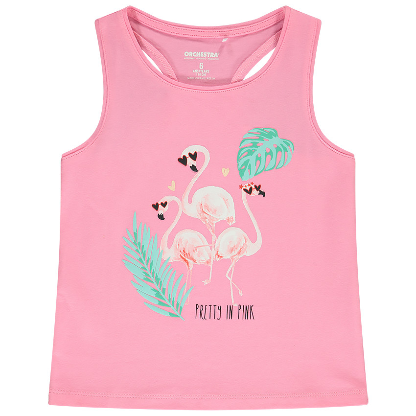 Débardeur en jersey avec print fantaisie pour fille 