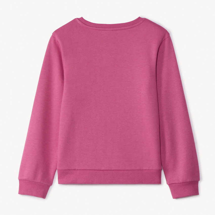 Sweatshirt in fleece voor meisjes met fantasieprint 