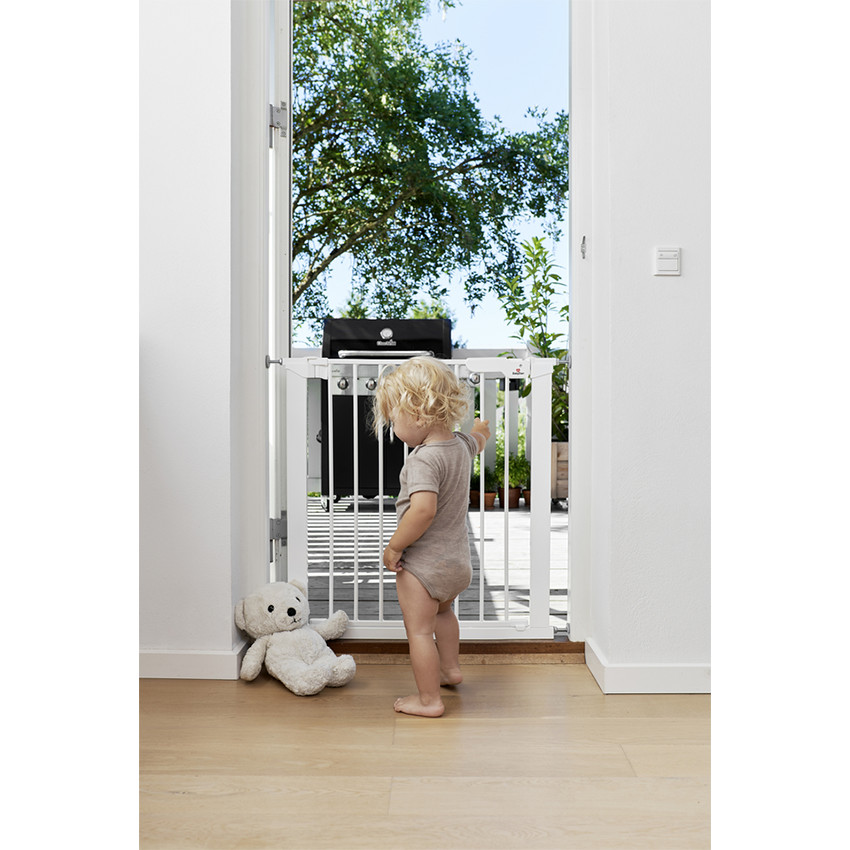 Barrière de sécurité Asta pour porte et escalier Métal Blanc 