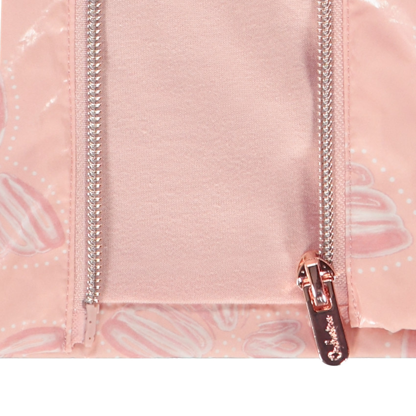 Coupe-vent imprimé papillons et doublé pour fille 