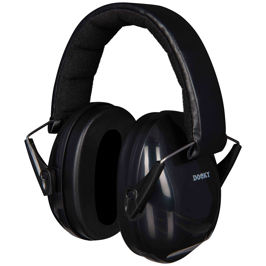 Casque anti-bruit protection auditive Junior Noir 5-16ans 