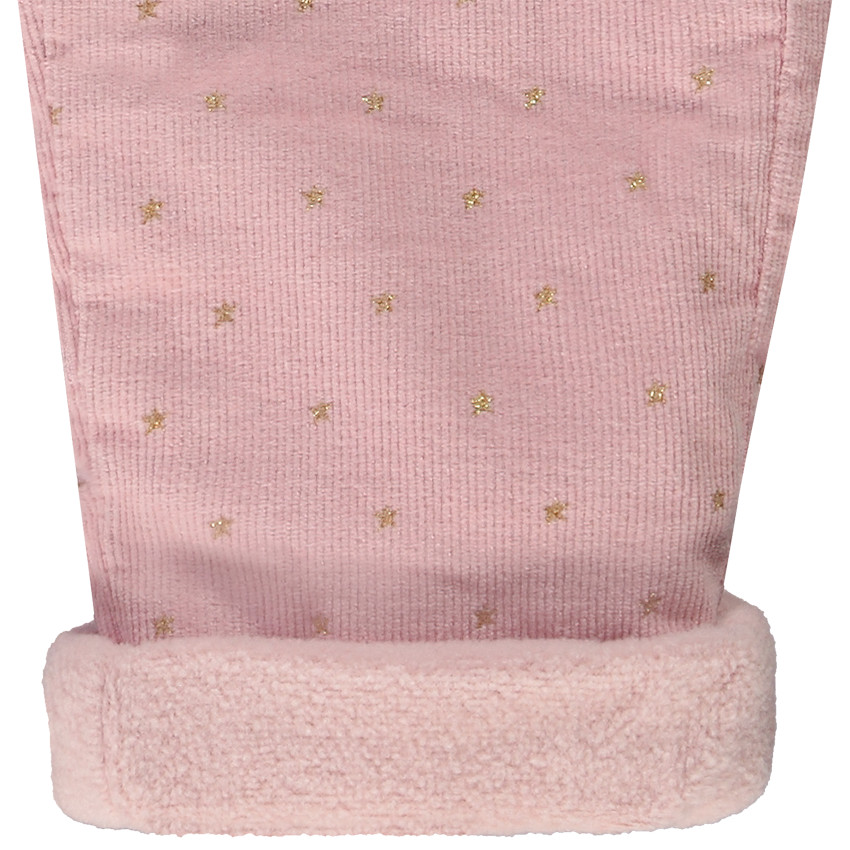 Slimme fluwelen broek met sterrenprint voor babymeisjes 