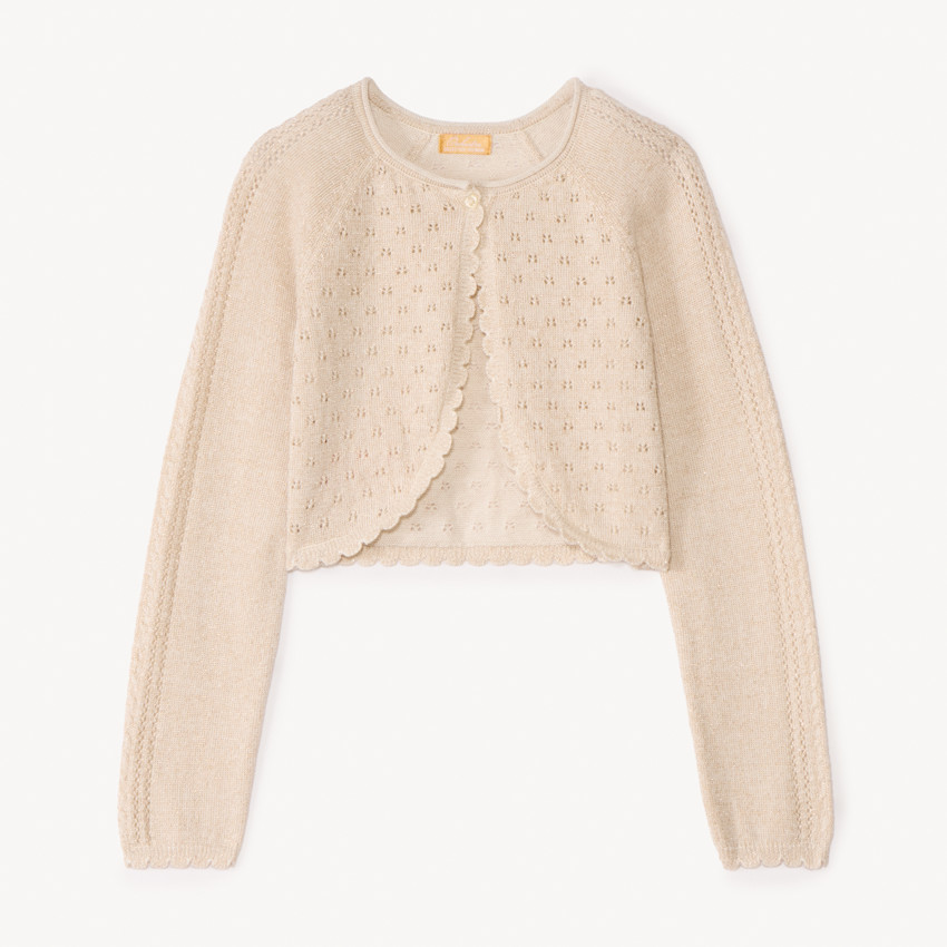 Gebreid bolerovest voor meisjes 