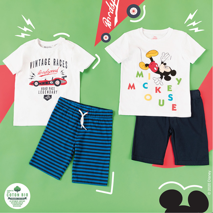 Pyjama in jersey met Mickey Disney-print 