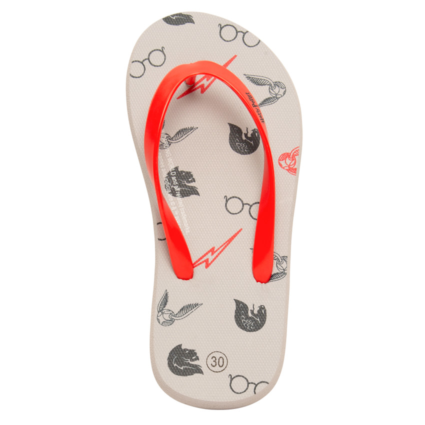 Tongs imprimé Harry Potter Warner pour garçon avec lanière selon l'âge 