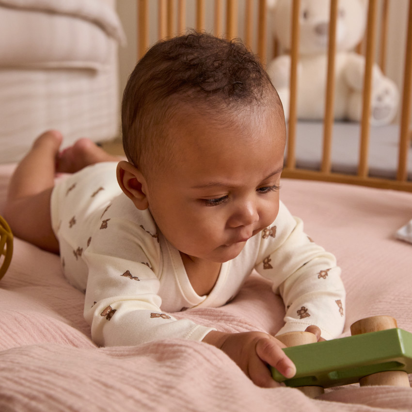 Lot de 2 bodies fantaisie ourson pour bébé  