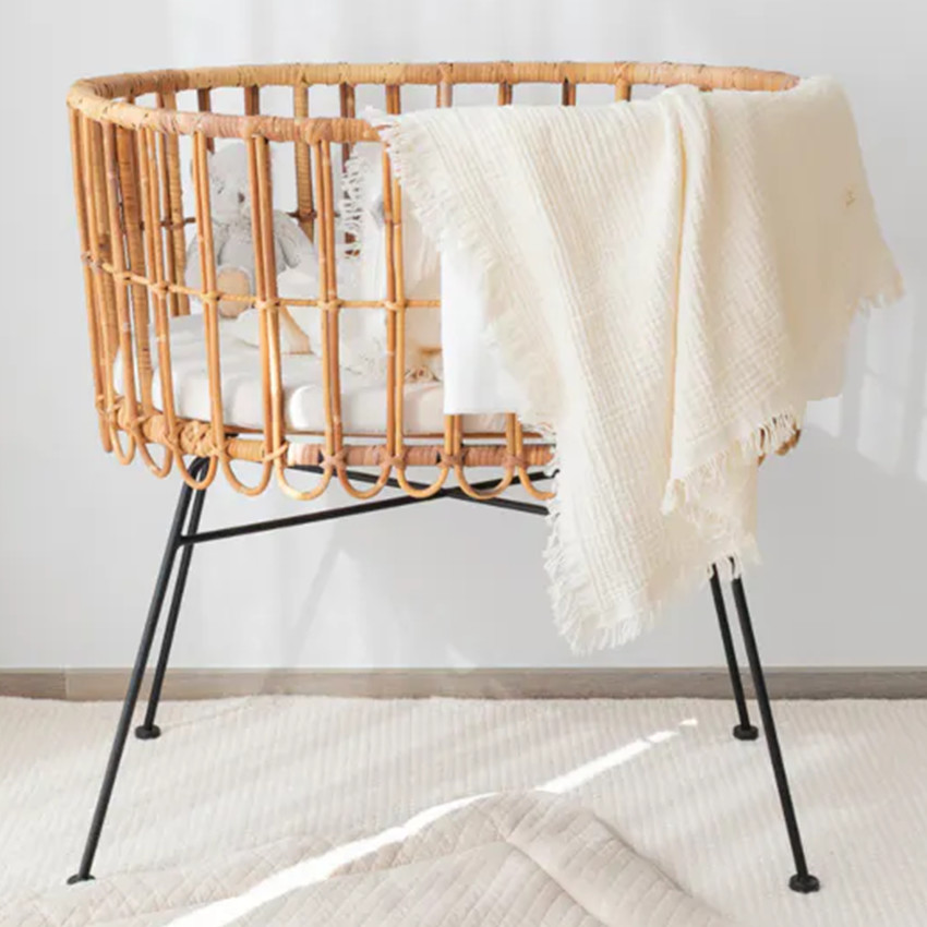 Couverture Swaddle mousseline - Ecru - 80x100 cm 