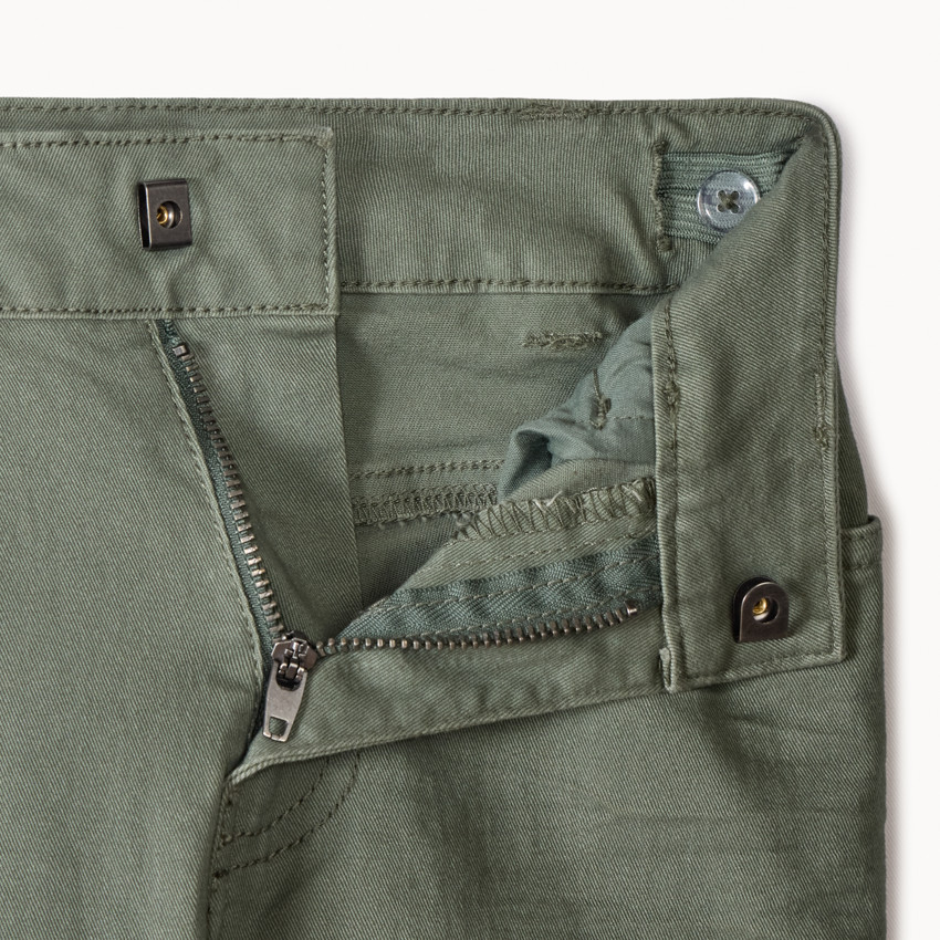 Twilljogging met effen kleur en kreukeffect voor jongens 