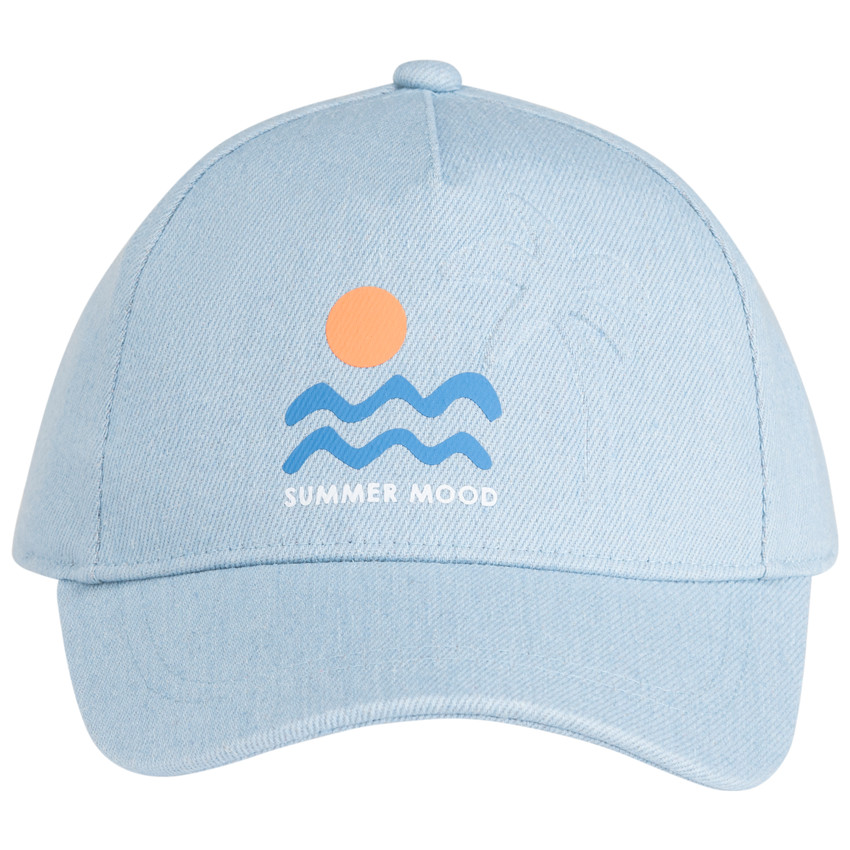 Casquette en denim print vagues pour garçon 