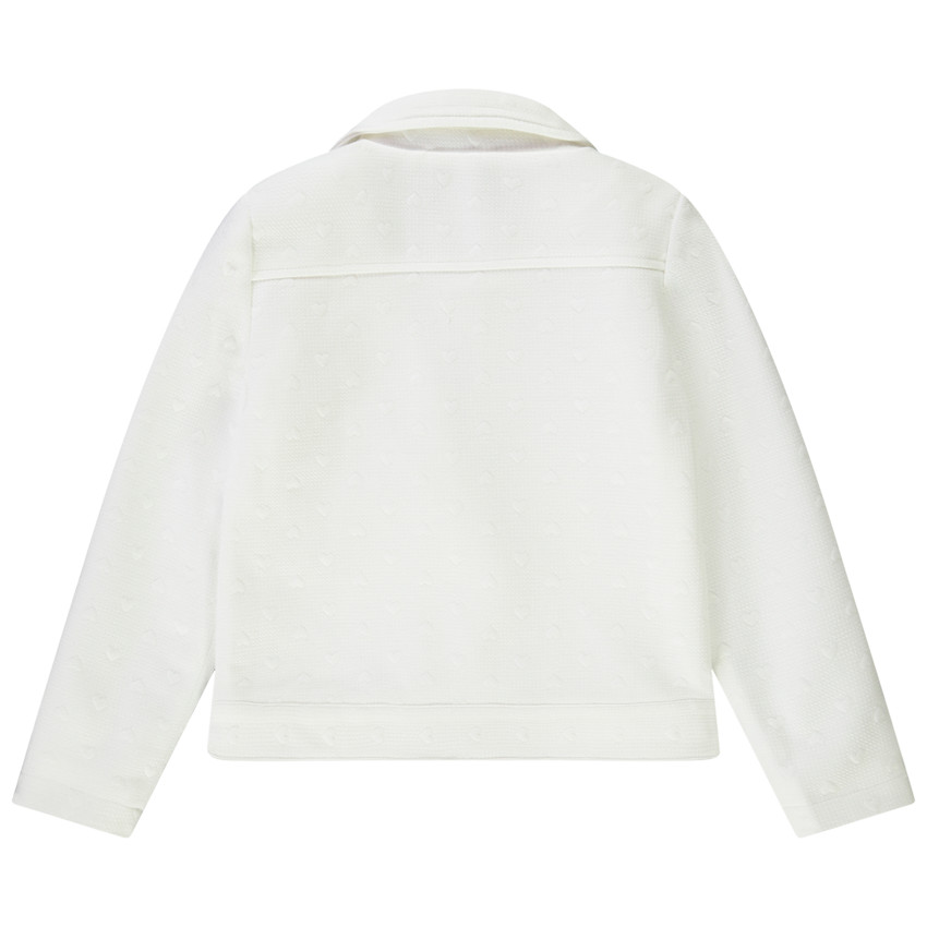 Jack van molton met hartjes in jacquard voor meisjes 