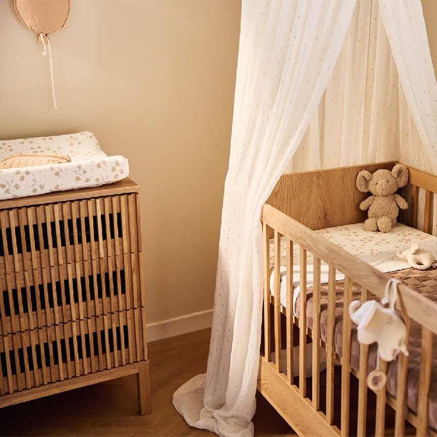 Housse matelas à langer jersey - Leafy Dreams - 50x70 cm 