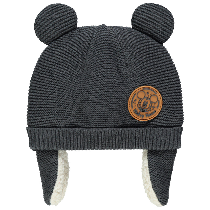 Bonnet en maille doublé sherpa à oreilles de Mickey Disney 