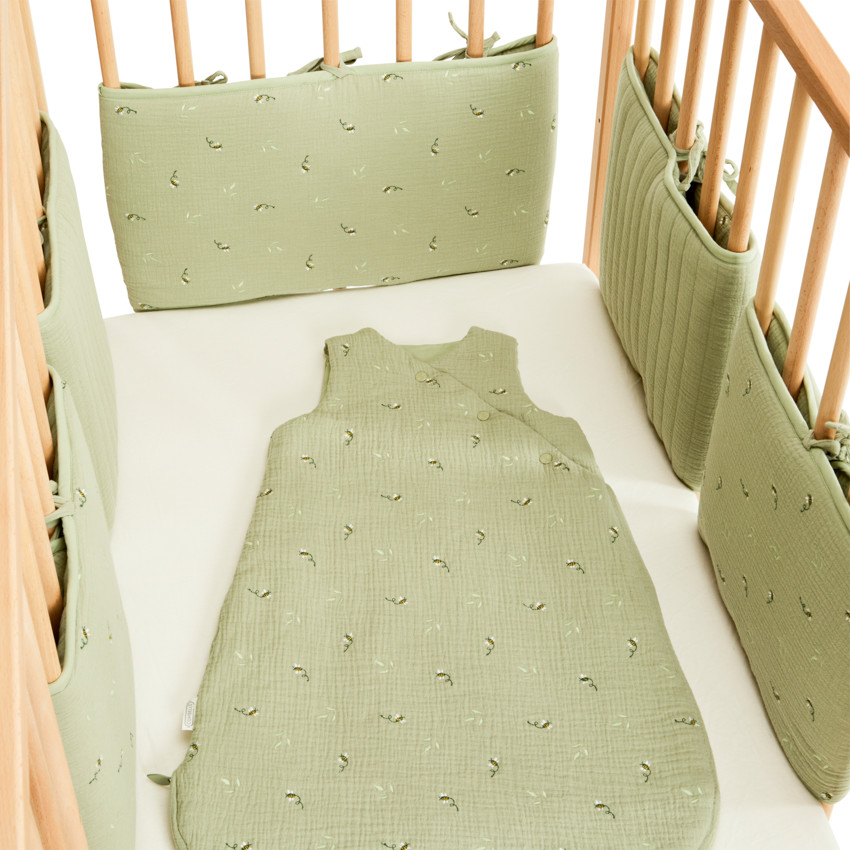 Lot de 5 protèges barreaux modulables Promenade Bucolique vert 