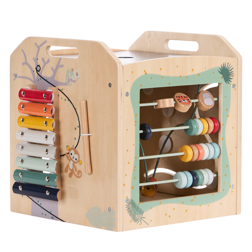 Cube d'activités XXL en bois Happy Wild 