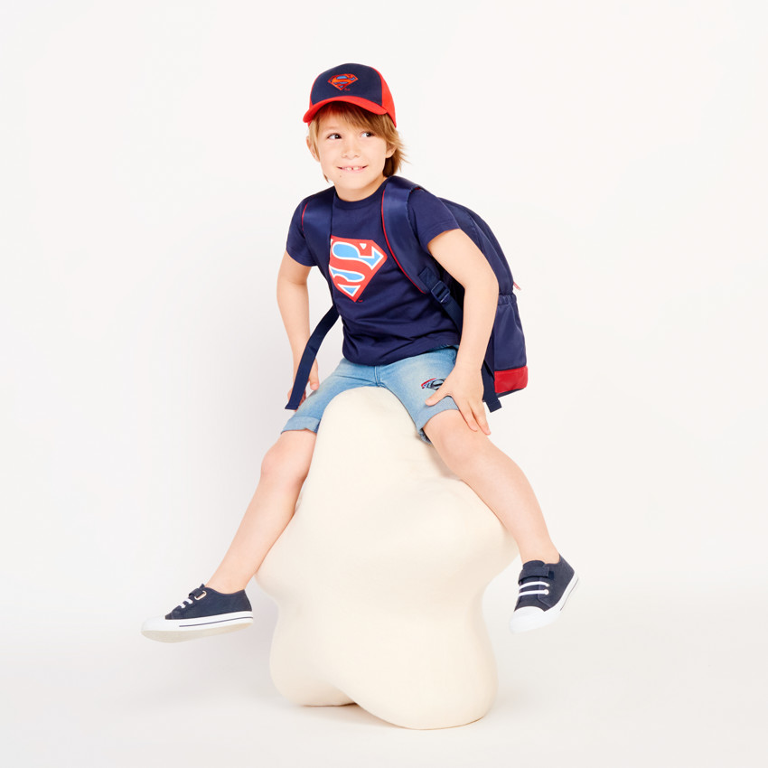 T-shirt manches courtes Superman Warner pour garçon 